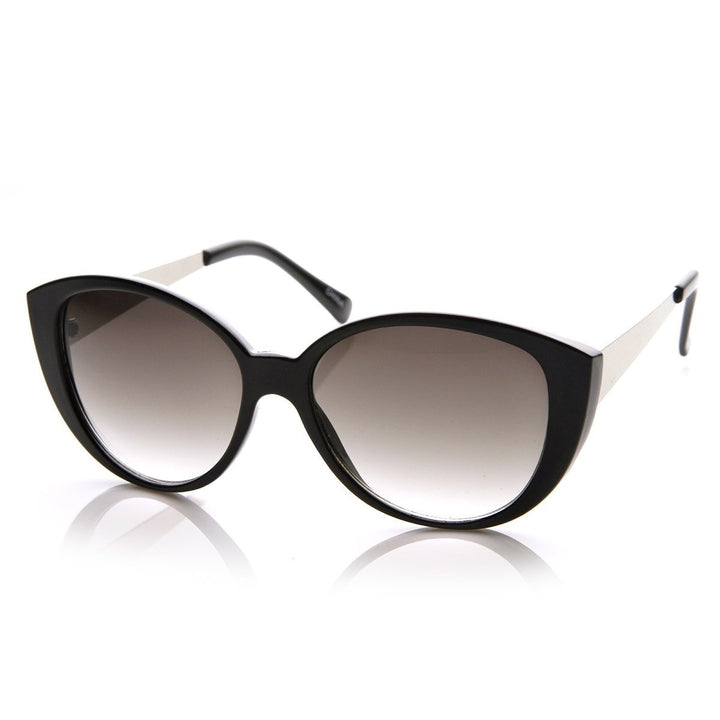 Womens Oversized Prism Round Sunglasses Acetate Frame Polycarbonate Lenses Image 4