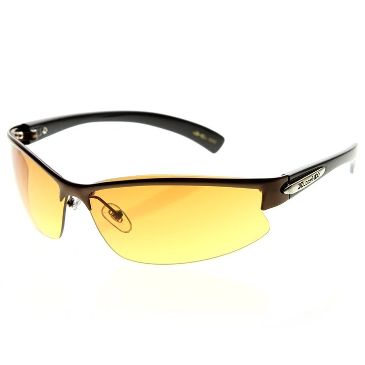 X-Loop HD Lens Metal Half Frame Semi-Rimless Sports Sunglasses UV Protection Image 4