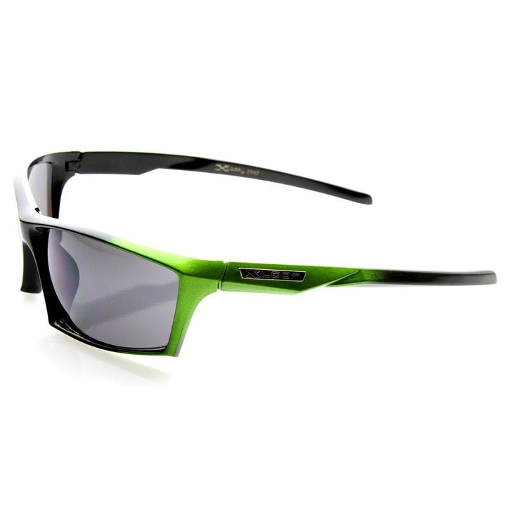 X-Loop Brand Eyewear Two-Tone Modified Square Frame XLoop Sports Sunglasses Image 3