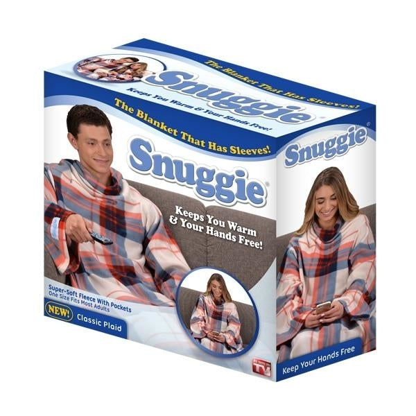 Snuggie Blanket Classic Plaid Image 1