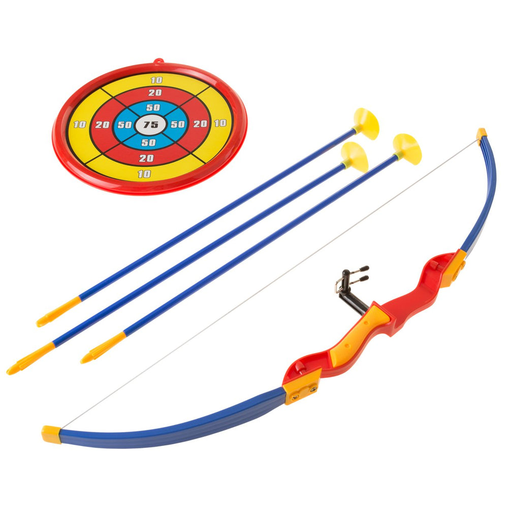 Hey! Play! Kids Bow and Arrow Toy Set with Target 3 Suction Cup Arrows Indoor Outdoor Image 2