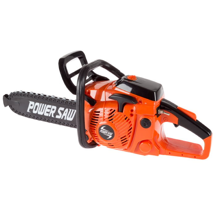 Toy Chainsaw Outdoor Pretend Play Chainsaw with Pull Cord 2 AA Batteries Image 1