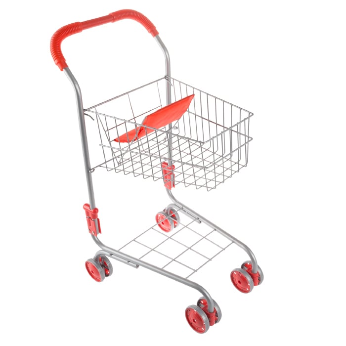 Hey! Play Pretend Grocery Cart Toddler Shopping Cart Pivoting Wheels 23.5" High Image 1