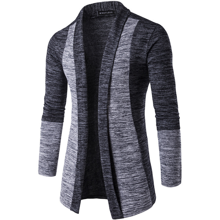 Men s Fashion Cardigan Sweatshirts Casual Slim Fit Cardigan Hoodies Cotton Stitching Jackets Image 1