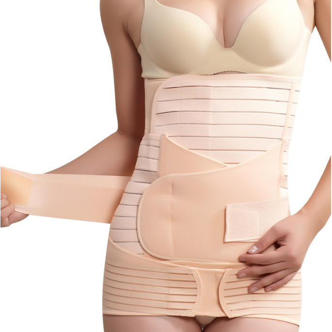 3 In1 Women Postpartum Recovery Belly/Waist/Pelvis Body Shaper Corset Image 2