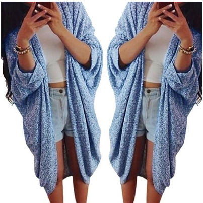 Draped Open Front Cardigan (S-3X) Image 3