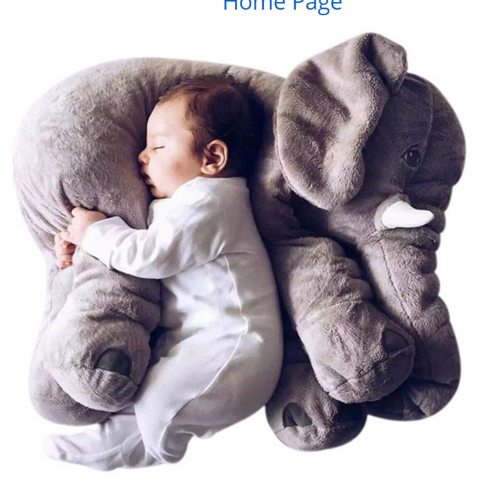40CM 5 Colors Long Nose Plush Elephant Toy Lumbar Elephant Pillow Image 1