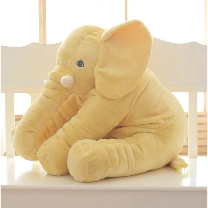 40CM 5 Colors Long Nose Plush Elephant Toy Lumbar Elephant Pillow Image 1