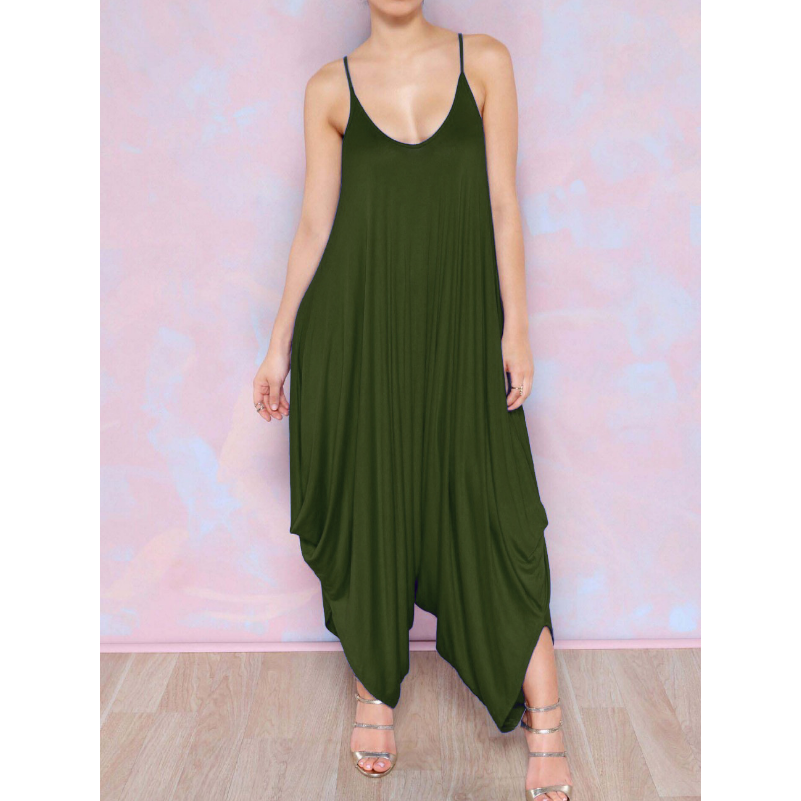 Backless V-Neck JumpsuitCute and Casual Image 4
