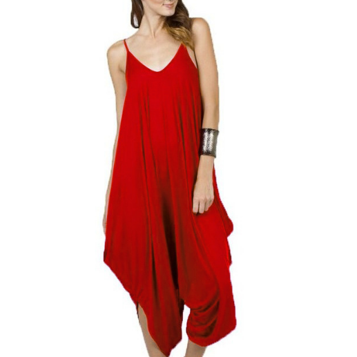 Backless V-Neck JumpsuitCute and Casual Image 3
