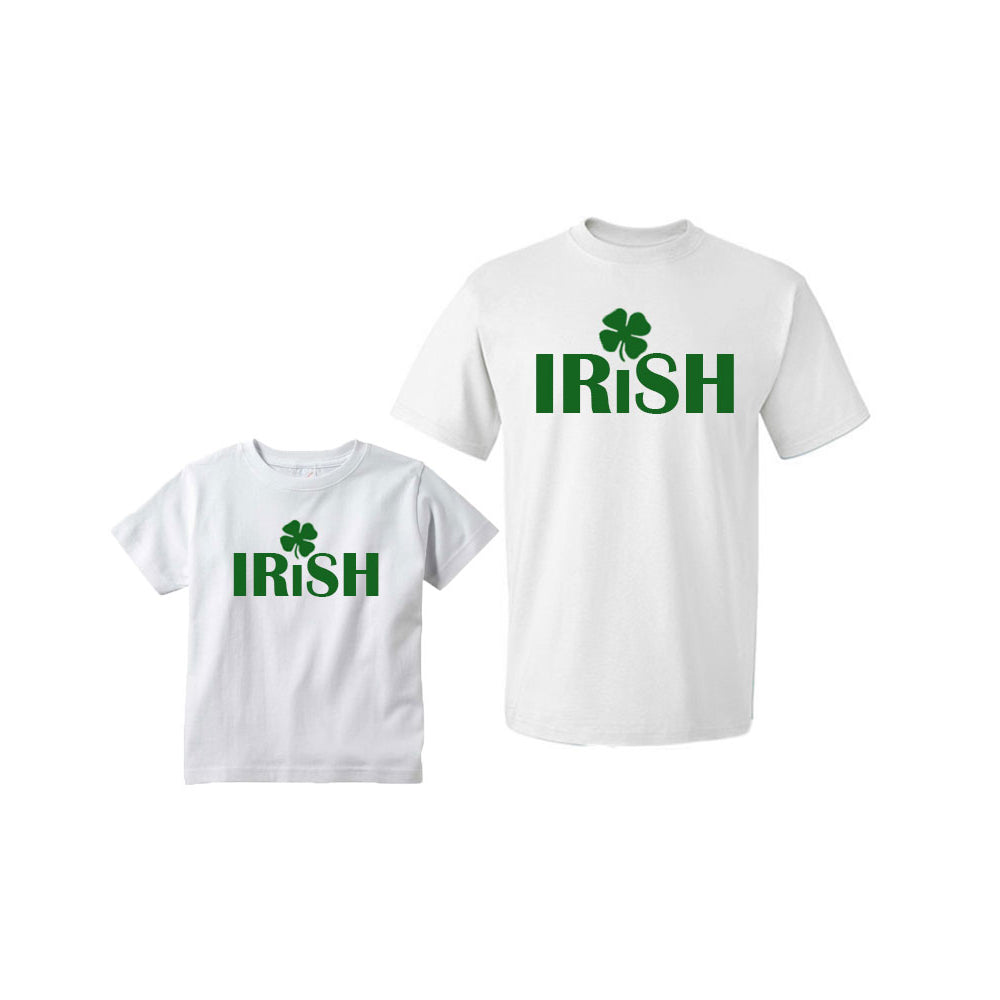 Adult and Kids Matching T-Shirt Set - Irish Image 1