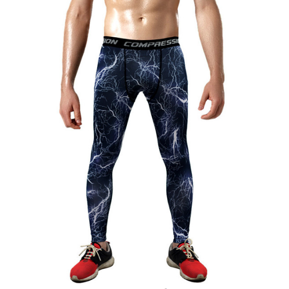 Tights Layer Camo Long Pants Running Tights Compression Sports Leggings Image 2