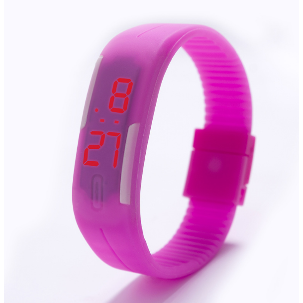 Lover-Beauty Sport LED Watches Candy Color Silicone Rubber Touch Screen Image 8