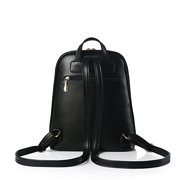 Casual Backpack for Women or Girls PU Leather Bags Fashion Handbags Schoolbags Image 4