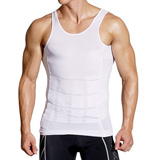 Mens Elastic Sculpting Vest Thermal Compression Base Layer Slim Compression Muscle Image 4