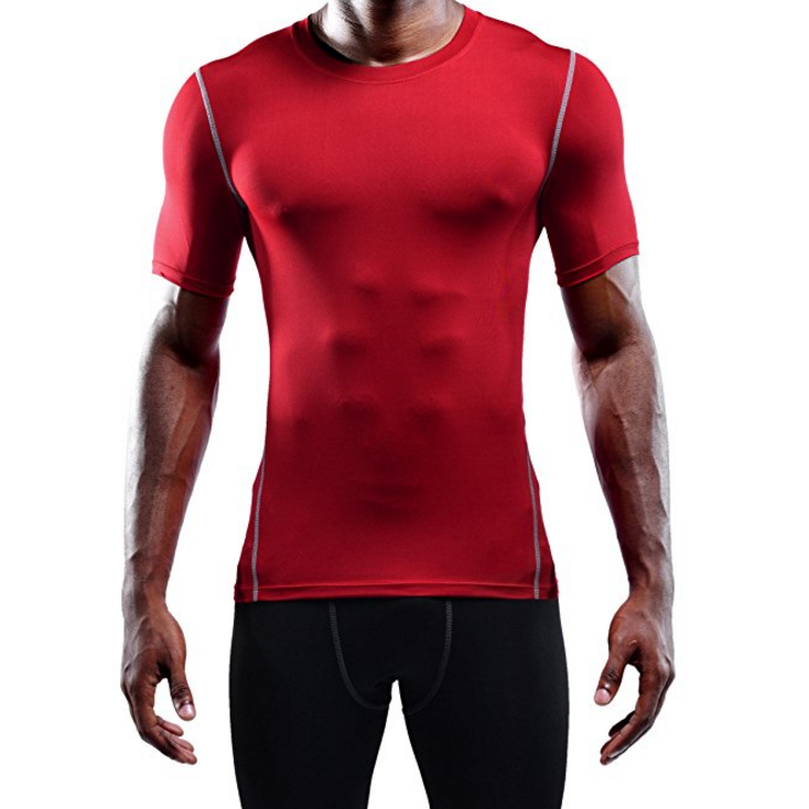 Mens 3 Pcs Athletic Compression Under Base Layer Sport Shirt Image 7
