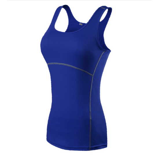 Girls Skinny Sportswear Compression Fitness Shirt Run Tank Tops Image 4