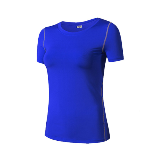 Womens short sleeve T-shirt Quick dry Breathable Tops Yoga Running Fitness Image 4