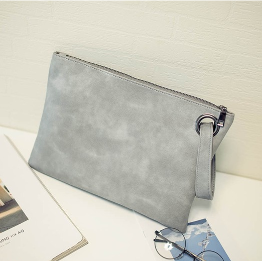 Women Leather Wallet Clutch Card Phone Holder Straps Purse Envelope Long Handbag Image 1