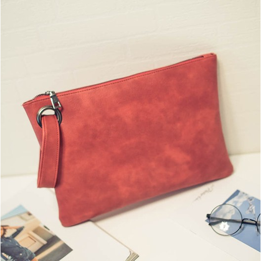 Women Leather Wallet Clutch Card Phone Holder Straps Purse Envelope Long Handbag Image 4