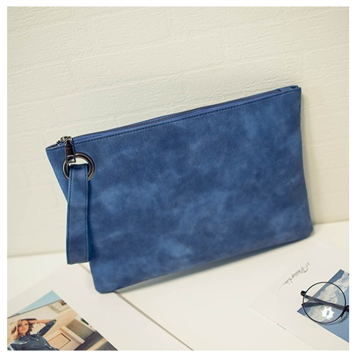 Women Leather Wallet Clutch Card Phone Holder Straps Purse Envelope Long Handbag Image 3