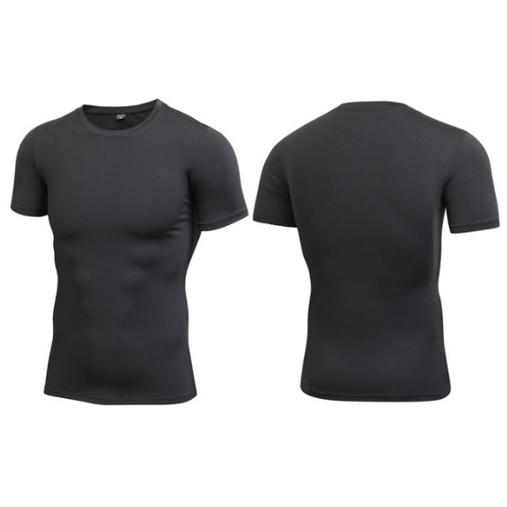 Men Running T-Shirts Dry Sporting Runs Compress Fitness Exercise Bras Image 3