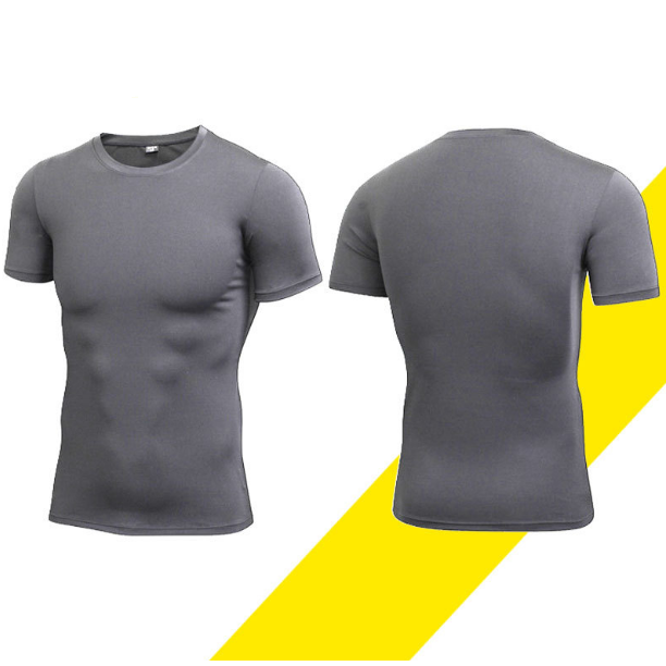 Men Running T-Shirts Dry Sporting Runs Compress Fitness Exercise Bras Image 4