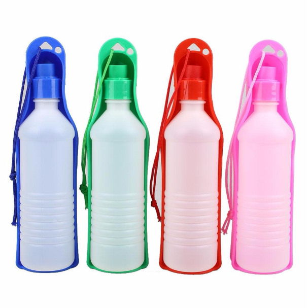500ML Outdoor Portable Pet Dog Water Bottles Foldable Tank Drinking Image 6