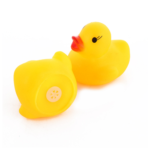 10 Pcs/lot Kawaii Baby Floating Squeaky Rubber Ducks Kids Bath Toys Image 3