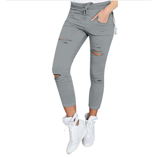 Jeans For Women Skinny Pants Slim Trousers High Waist Image 4