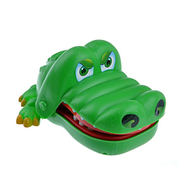 Cute Playing Toy Green Crocodile Mouth Dentist Bite Finger Game Funny Toy Image 2