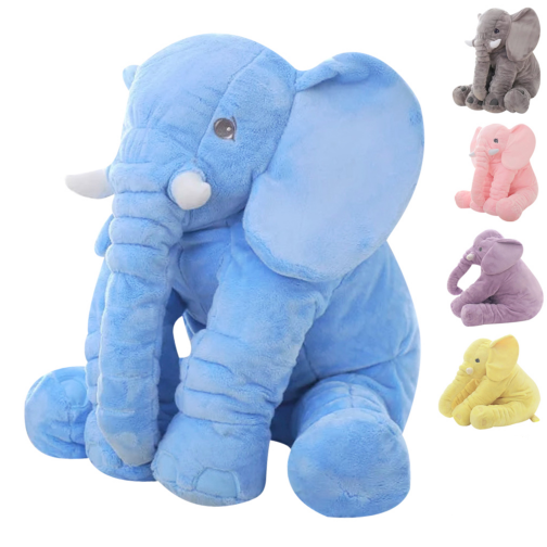 60CM Children Sleeping Back Cushion Elephant Doll Stuffed Animals Kids Toys Image 1