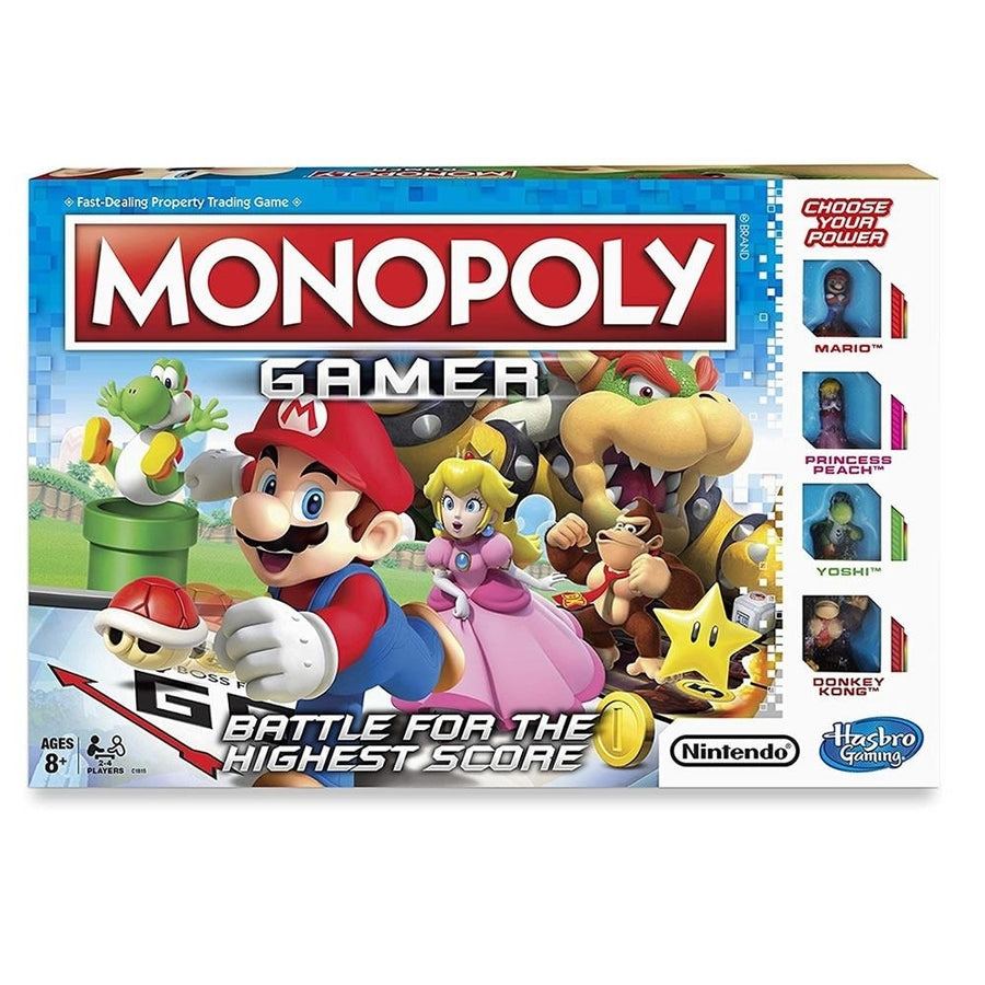 Monopoly Gamer Nintendo Mario Bros Battle Edition Board Game Hasbro Image 1