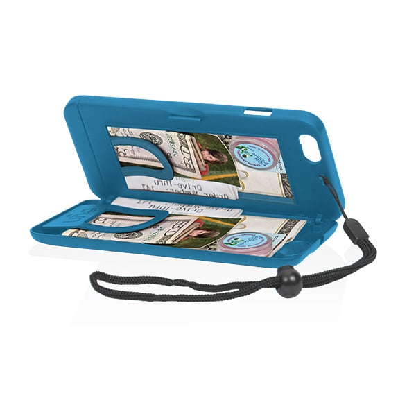 All in case - iPhone 6 Plus/6s Plus Wallet/Storage Case - Card Holder - with Mirror and Attachable Strap Image 3