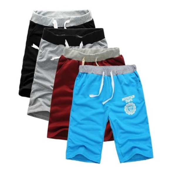 Casual Short Solid Workout Shorts Mens Casual Exercise Boardshorts Image 6