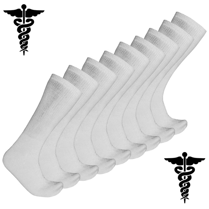6-Pairs: Physician Approved Therapeutic Diabetic Socks Image 1