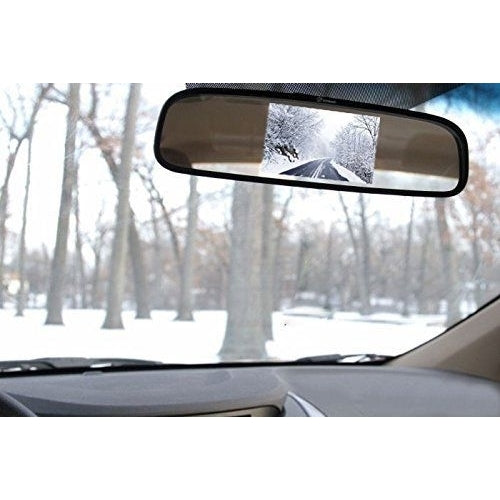 Zone Tech 4.3" TFT Car LCD Screen Rear Monitor View Rearview DVD AV Mirror Kit Image 4