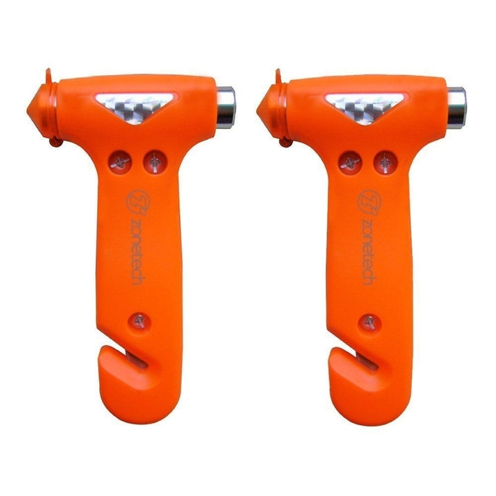 Zone Tech 2x Seatbelt Cutter Window Breaker Emergency Safety Escape Hammer Tool Image 1