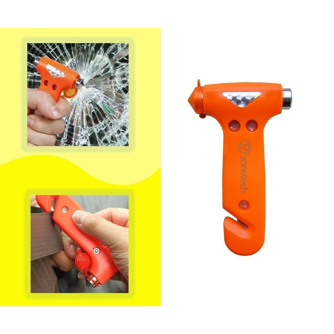 Zone Tech 2x Seatbelt Cutter Window Breaker Emergency Safety Escape Hammer Tool Image 3