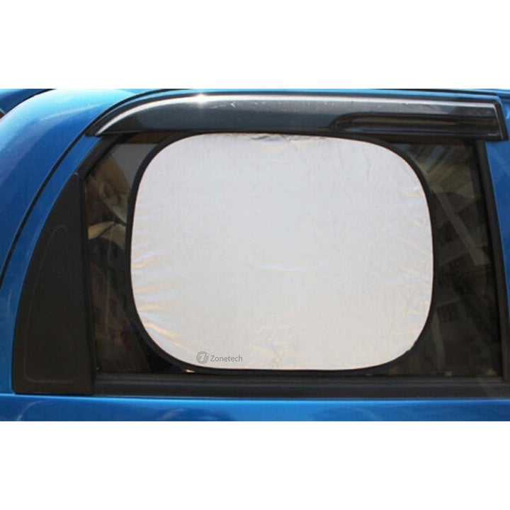 Zone Tech 2x Foldable Car Nylon Side Window Sun Shades Summer Ray Protection Image 4