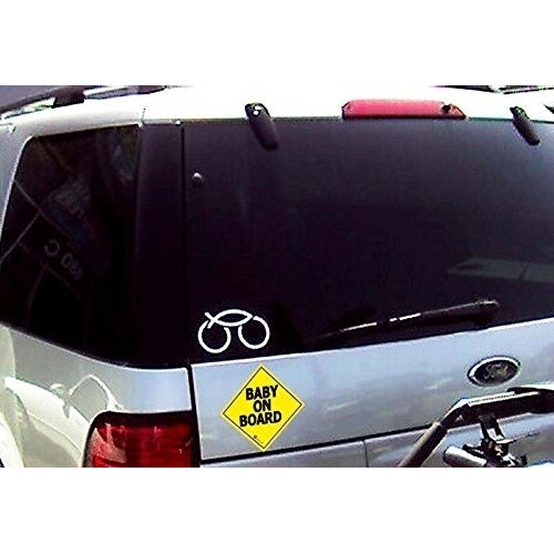 Zone Tech 7" Baby On Board Vehicle Car Safety Bumper Decal Warning Sticker Sign Image 4