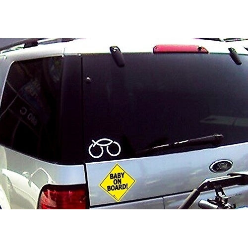 Zone Tech "Baby On Board" Vehicle Safety Sticker - 3-Pack 7" Premium Quality Convenient "Baby on Board" Vehicle Safety Image 3