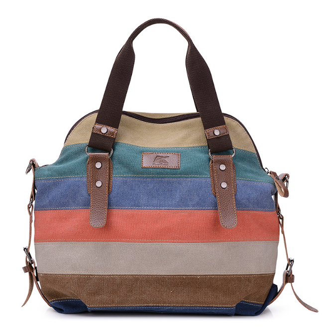 Casual Retro Fashion College Shoulder Diagonal Bulk Handbags Image 2