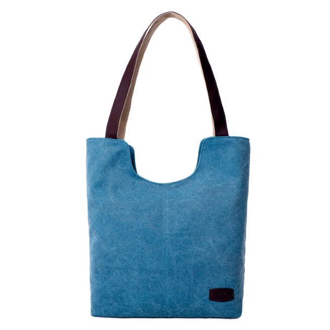 Retro Fashion Cotton Bag Shoulder Simple Casual Handbag Image 1