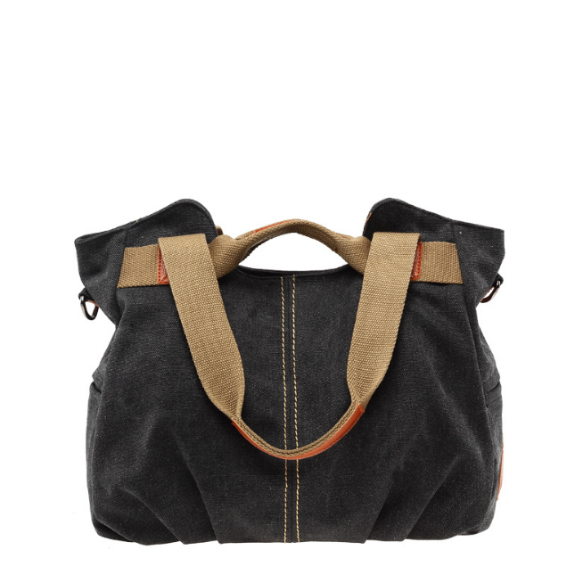 Fashion Casual Shoulder Diagonal Handbag Retro Canvas Bag Image 2