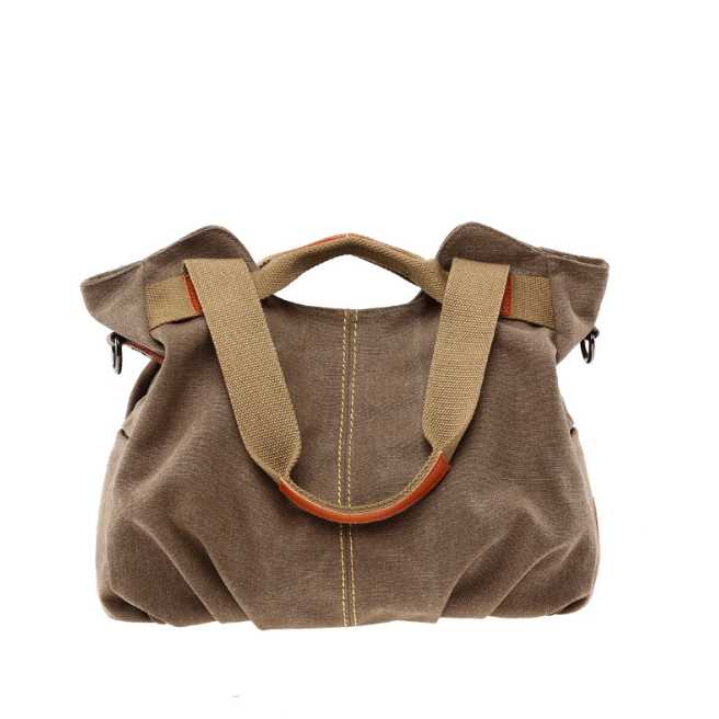 Fashion Casual Shoulder Diagonal Handbag Retro Canvas Bag Image 3