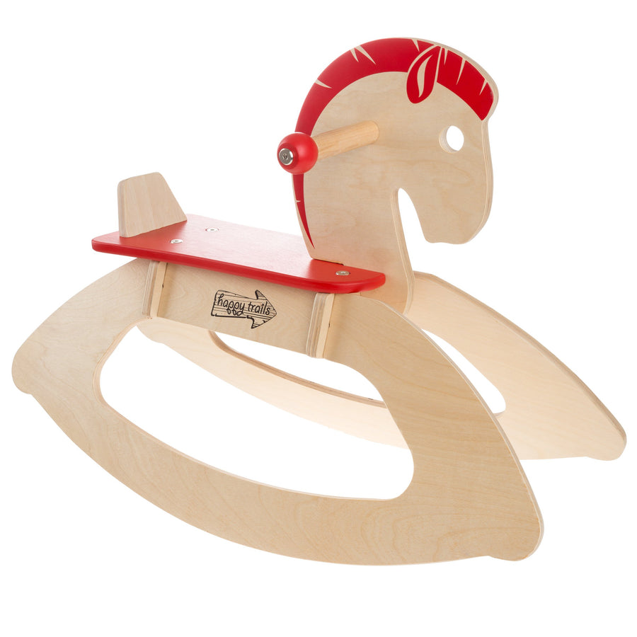 Classic Style Wooden Rocking Horse Vintage Look Ride on Toy Rocker 1 - 3 Year Olds Image 1