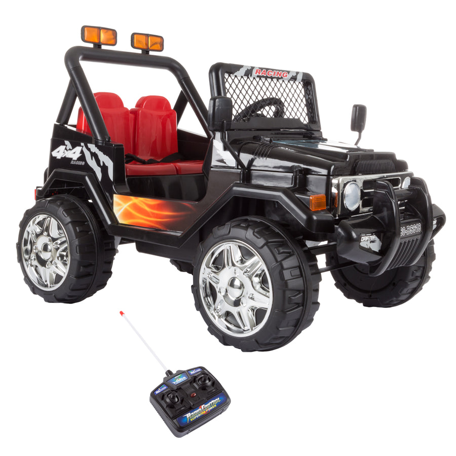 All Terrain 4 Wheeler Ride on Toy with Remote Rechargeable Battery Operated Car Image 1