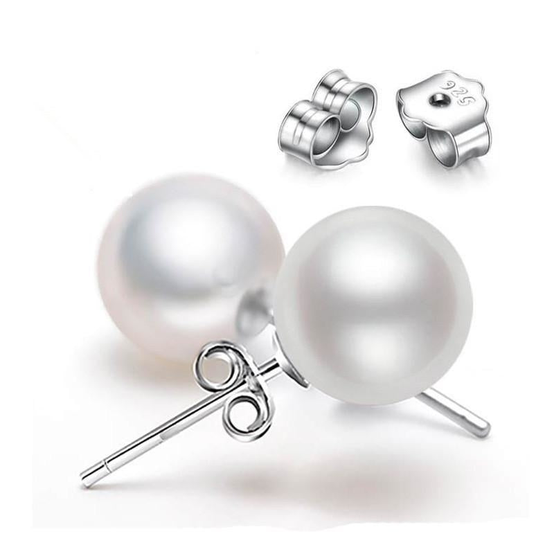 Fashion Imitation Pearl Earrings for Women fine Plated Jewelry Earrings Stud Image 1