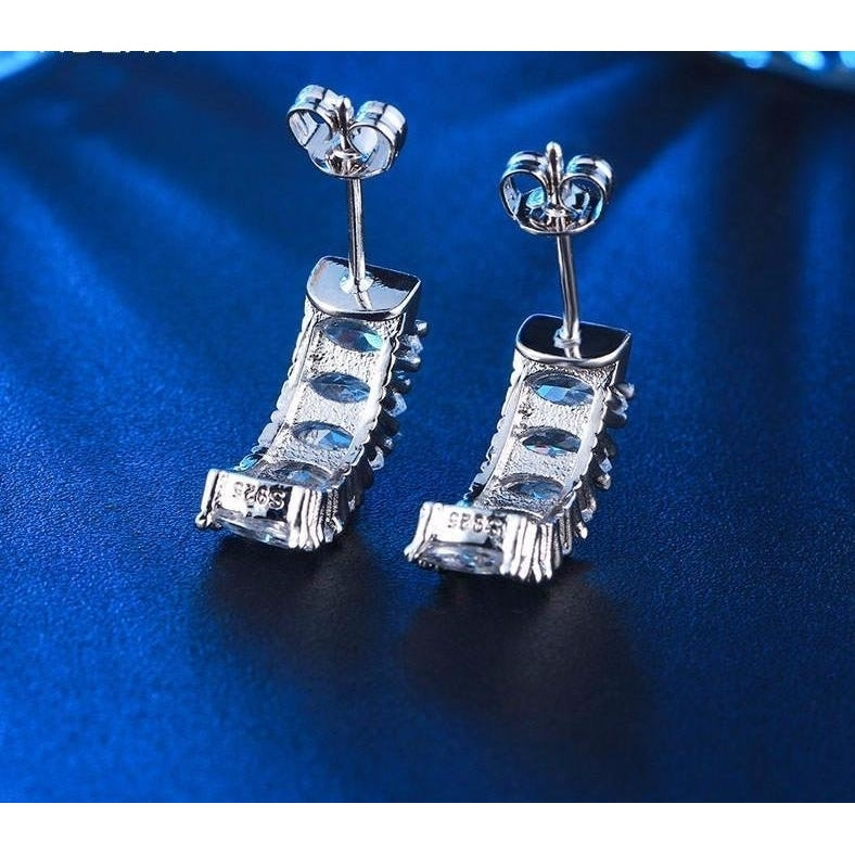 Sterling Silver Forever Stud Earrings Image 3